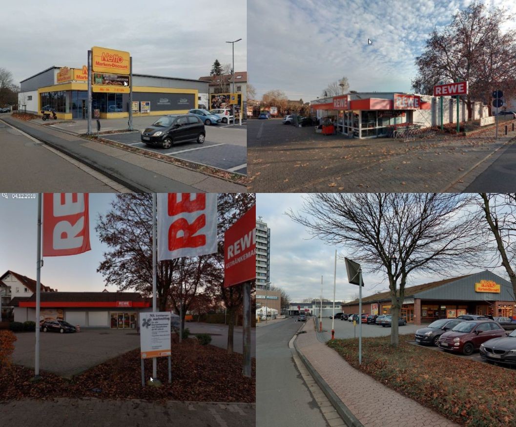 Collage Netto Und Rewe Markt Aufstockung Mainz Mainz