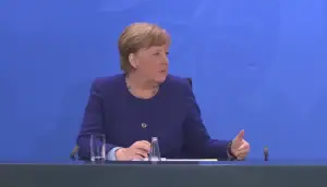 Bundeskanzlerin Angela Merkel (CDU) am 30. April zu weiteren Lockerungen im Corona-Shutdown. - Screenshot: gik