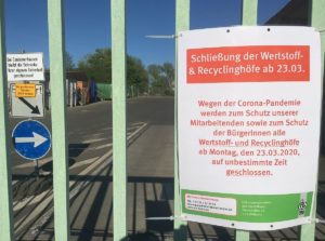 Der Wertstoffhof in Mainz-Hechtsheim war schon mal in Coronazeiten geschlossen, nun macht er für ganze neun Monate dicht. - Foto: gik