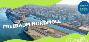 Das Luftbild vom Mainzer Zollhafen auf der Internetseite zur Nordmole zeigt den Grad der Bebauung. - Screenshot: gik 