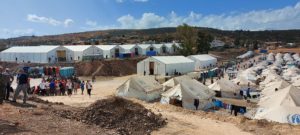 Das neue Flüchtlingslager Kara Tepe auf Lesbos. - Foto: Asadi