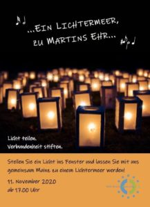 Aktion Lichtermeer des Bistums Mainz zu St. Martin. - Grafik: Bistum Mainz