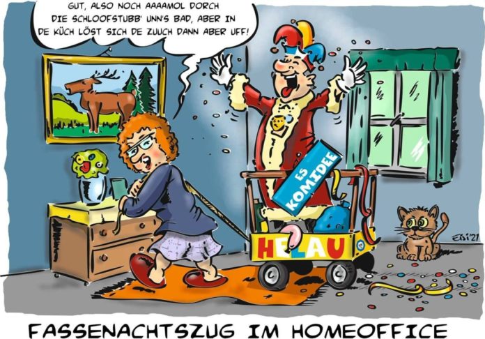 Fastnacht im Homeoffice: Rosenmontagszug im Kinderzimmer, Einzel-Ordens-Empfang und jede Menge Fastnachtsstreams