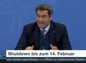 Warb nachdrücklich fürs Durchhalten bei den Corona-Einschränkungen: Bayerns Ministerpräsident Markus Söder (CSU). - Foto: gik