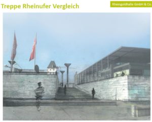 Kompromissvorschlag der Denkmalschützer in Sachen Treppe zum Rhein. - Foto: gik