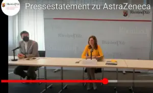 Pressekonferenz mit Gesundheitsministerin Sabine Bätzing-Lichtenthäler (SPD) zu den Änderungen bei AstraZeneca. - Foto: gik