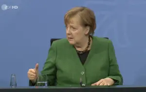 Warnte eindringlich vor der dritten Coronawelle durch die neue Virusmutante: Bundeskanzlerin Angela Merkel (CDU). - Foto: gik