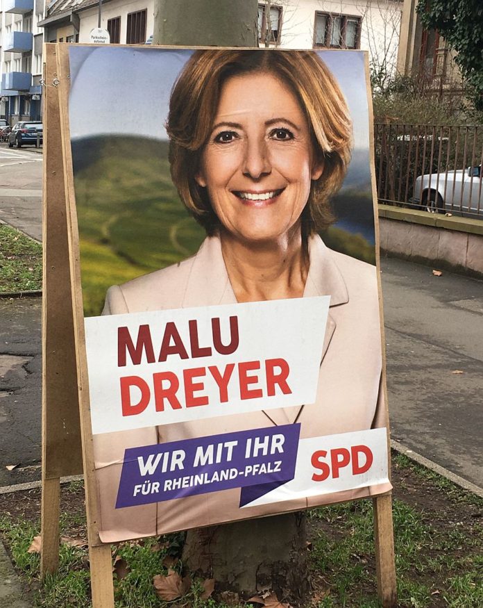 E I L–SPD gewinnt Landtagswahl in Rheinland-Pfalz – Dreyer bleibt Ministerpräsidentin, CDU bricht ein