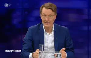 SPD-Gesundheitsexperte Karl Lauterbach - inzwischen Bundesgesundheitsminister - im Juni in der Talkshow Maybrit Illner. - Screenshot: gik