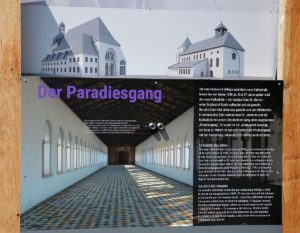 Rekonstruktion des "Paradiesgangs", des alten Verbindungsgangs zwischen Altem und Neuen Mainzer Dom. - Foto: gik