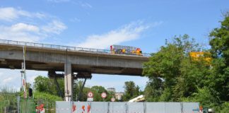 Neuer Brückengau für Mainz-Wiesbaden: Salzbachtalbrücke abgesackt, Pfeiler schief – Sperrung wird wohl Wochen dauern
