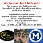 Spendenaufruf Uni Mainz