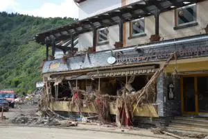 Verwüstetes Hotel in Altenahr an der mittleren Ahr. - Foto: gik