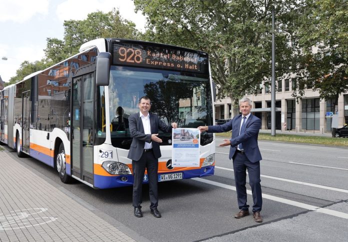 Neue Expressbuslinie 928 von Wiesbaden nach Mainz-Kastel bis zum 23. Dezember verlängert: Großer Zuspruch