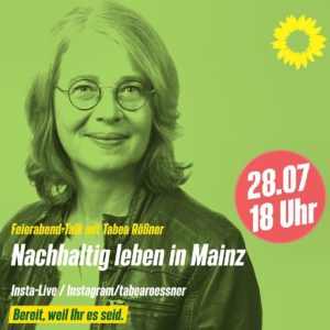 Wahlplakat Tabea Rößner. - Foto: Grüne