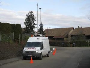 Das mobile Aerosolforschungslabor des MPIC im Schwarzwald. - Foto: Fachinger, MPIC