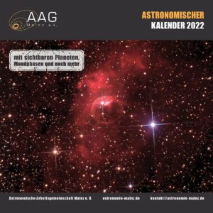 Der neue Astrokalender der AAG für 2022 ist da. - Foto: AAG
