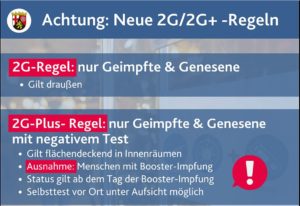 Die Regeln zu 2G-Plus in Rheinland-Pfalz. - Grafik: Staatskanzlei RLP