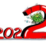 Karikatur Rabe Omikron 2022 kleiner