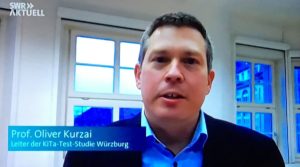 Der Würzburger Professor Oliver Kurzai am Mittwochabend im Interview mit dem SWR. - Screenshot: gik