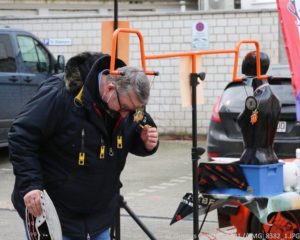 Ordensverleihungsgestell Marke Jägergarde 2021: Orden verleihen mit Distanz. - Foto: Thomas Gottfried