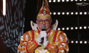Tief bewegt: Karnevals-Prinz Mathias I. aus Ahrweiler beim SSC in Mainz. - Foto: gik