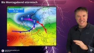 Wettervideo mit Meteorologe Lars Dahlstrom bei Kachelmannwetter. - Screenshot: gik