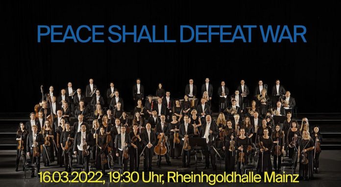 „Peace shall defeat War“: Benefizkonzert für die Ukraine in Mainz mit dem Philharmonischen Staatsorchester