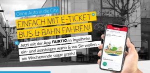 Mit der Fairtiq-App am Wochenende kostenlos den ÖPNV-nutzen - das geht in Ingelheim. - Foto: Ingelheim