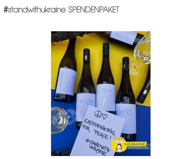 Weine mit Friedensmission: Winzer verkaufen Weinpakete zugunsten der Hilfe für die Ukraine