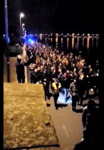 Nachttanzdemo gegen die Verbote am Mainzer Winterhafen. - Video: Sascha Kohlhey