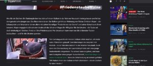 Umgeleiteter Mainz&-Artikel zur Mainzer Friedenstaube, Hackerangriff im Mai 2022. - Foto: gik