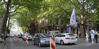 Verkehrskollaps in der Innenstadt von Mainz: Busse haben bis zu 50 Minuten Verspätung