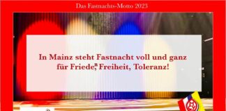 „Moguntia“ dichtete Mainzer Fastnachtsmotto 2023: Fastnacht in Mainz steht „für Frieden, Freiheit, Toleranz“