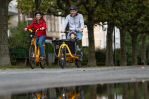 Auch Kinder kann man mit den neuen Lastenrädern von meinRad transportieren. - Foto: Mainzer Mobilität