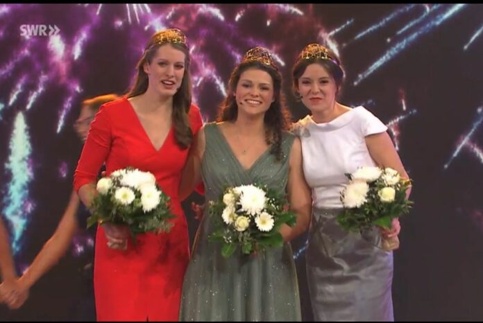 Katrin Lang aus Baden ist 74. Deutsche Weinkönigin – Juliane Schäfer aus Flonheim Deutsche Weinprinzessin
