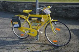 Gelbes Fahrrad der Klima-Initiative "Mainz Zero". - Foto: gik