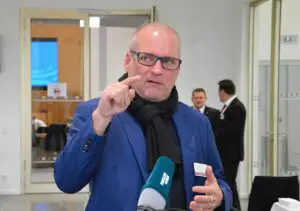 Der Koblenzer Stadtrat Torsten Schupp beim Interview vergangenen Freitag im Mainzer Landtag. - Foto: gik