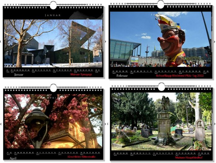 Mainz&-Kalender 2023: Limitierte Auflage für ein exklusives Geschenk – Dom, Schwellkopp, Kirschblüte und Synagoge