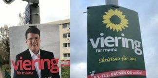 Fehlstart bei Wahlkampf-Plakatierung: Grüne in Mainz plakatieren OB-Kandidaten zu früh – Freie Wähler: Dreist & unfair