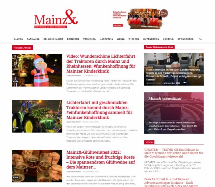 Mainz&-Newsletter abonnieren: So bekommt Ihr immer die neusten Artikel per Email direkt ins Postfach