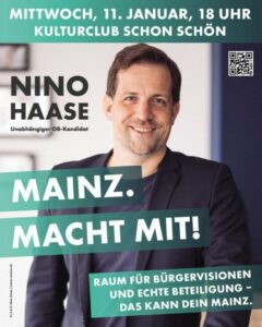 Wahlplakat von Nino Haase zum Thema Bürgerbeteiligung. - Foto: Haase