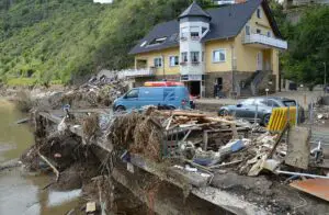 Verwüstungen nach der Flutkatastrophe in Altenahr am 28. Juli 2021. - Foto: gik