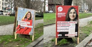 Gibt es noch eine Art Amtsbonus bei dieser Wahl? Die Damen im OB-Feld: Manuela Matz (CDU) und Mareike von Jungenfeld (SPD). - Foto: gik