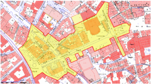 Glasverbotszone an Rosenmontag in Mainz 2023. - Grafik: Stadt Mainz