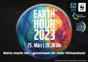 Plakat Earth Hour 2023. - Grafik: Stadt Mainz