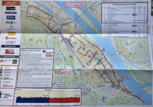 Der neue Streckenplan für den Gutenberg-Marathon in Mainz 2023. - Foto: gik