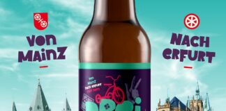 DREIRAD Pils: Bierbrauerei Kuehn Kunz Rosen aus Mainz kreiert Partnerstädtebier mit Erfurter Heimathafen – Ausschank bei Johannisnacht