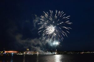 Feuerwerk zur Mainzer Johannisnacht im Jahr 2023. - Foto: gik