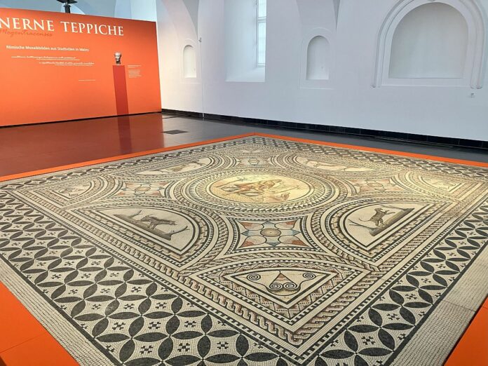 Römische Mosaike aus Mainz: Fundstellen römischer Mosaike aus Mainzer Stadtvillen werden vorgestellt – Vortrag im Landesmuseum